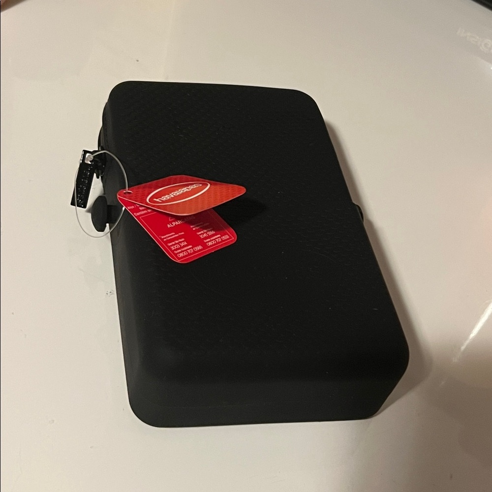 NWT Havaianas Black Street Bag Silicone Crossbody Water & Sand Resistant - Picture 8 of 9
